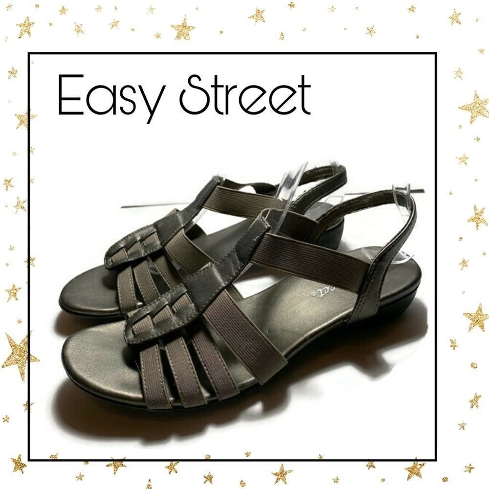 Easy Street Bronze Sandals 6.5